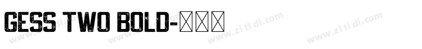 GESS TWO BOLD字体转换